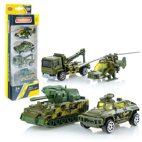 Набор машин Play Smart Военная техника в коробке (6678) набор машин военная техника