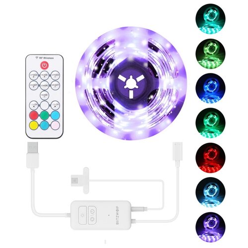 Комплект светодиодных лент BlitzWolf BW-LT32 USB RGB TV Strip Light Kit 2m White