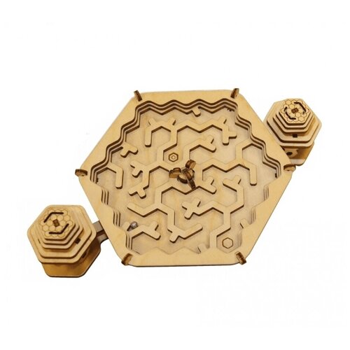 Головоломка Лабиринт из дерева UNIWOOD 