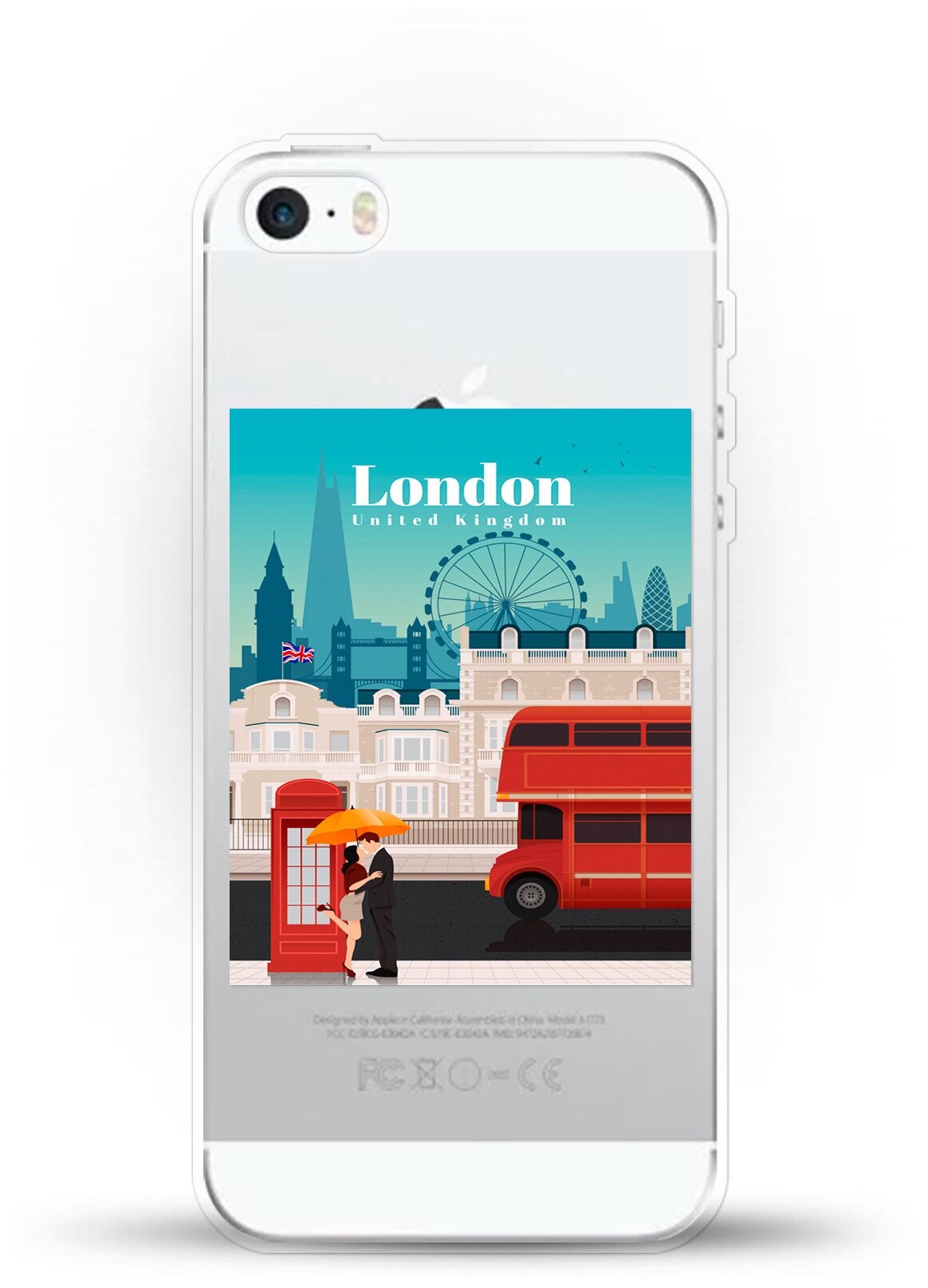 Силиконовый чехол London на Apple iPhone 5/5s/SE