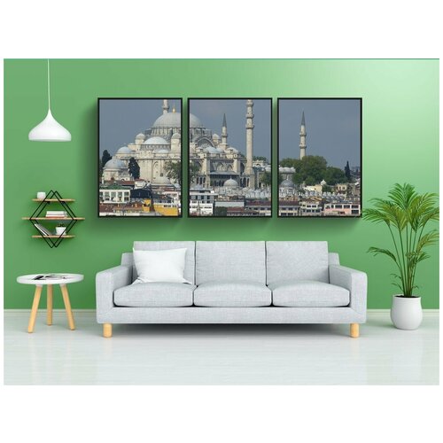фото Набор модулных постеров для интерьера "стамбул, турция, босфор" 60x90 см. в тубусе, без рамки lotsprints