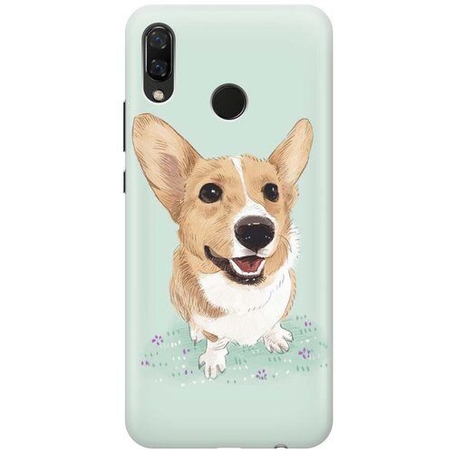 фото Силиконовый чехол на huawei nova 3 / хуавей нова 3 с принтом "корги" gosso