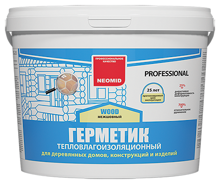 Герметик строительный "NEOMID Professional" (3 кг.) ведро (сосна)