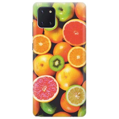 фото Ультратонкий силиконовый чехол-накладка для samsung galaxy note 10 lite / a81 с принтом "сочные фрукты" gosso