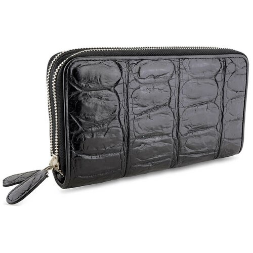 Клатч с 2-мя молниями из натуральной кожи с брюха крокодила Exotic Leather
