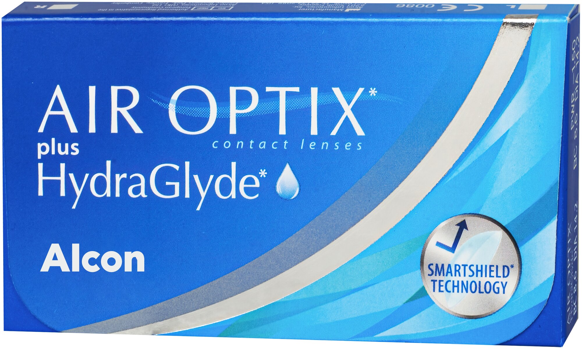 Контактные линзы Air Optix Plus HydraGlyde 6pk (BC 8,6; D -1.75)