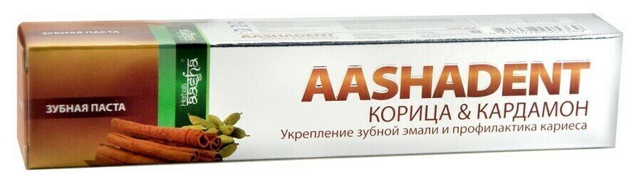Аюрведическая зубная паста Корица и Кардамон Aasha Herbals