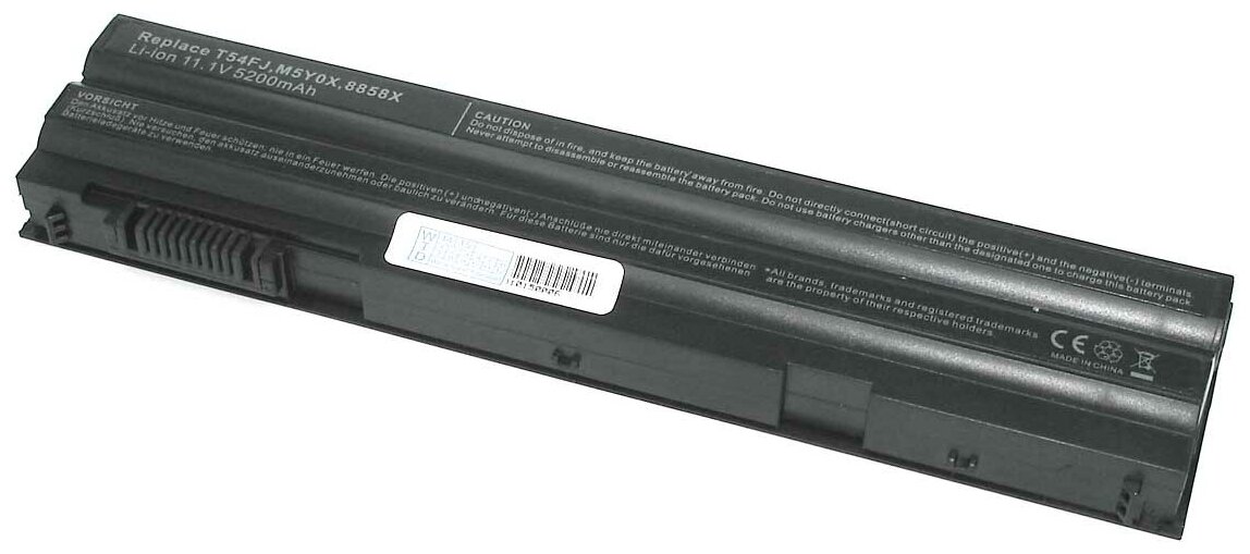 Аккумуляторная батарея для ноутбука Dell Latitude E6420 5200mAh T54FJ (4NW9) OEM черная