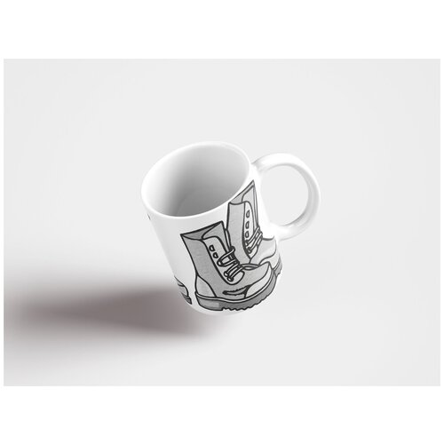 фото Кружка "кожа, сапоги, гранж 320 мл. белая lotsprints