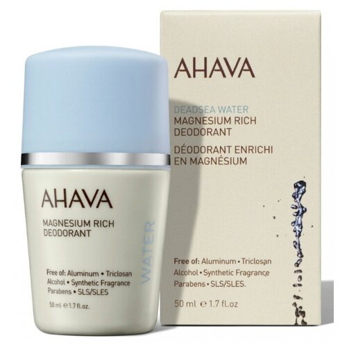 Дезодорант богатый магнием шариковый для женщин, 50 мл/ Magnesium Rich Deodorant, Ahava (Ахава)