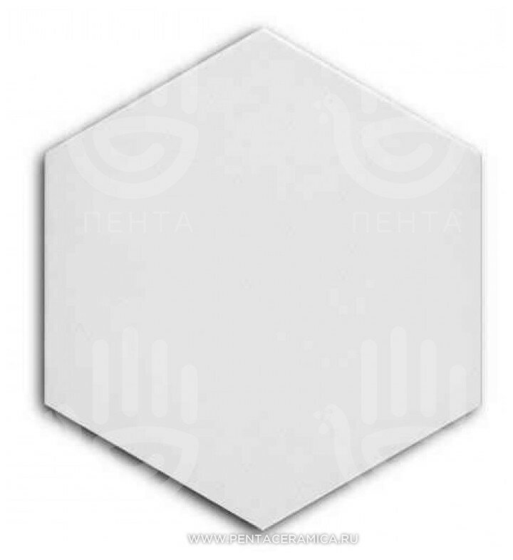 фото Плитка шестиугольник - Белый, м2