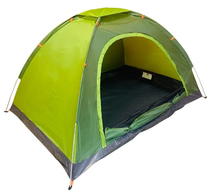 Палатка туристическая 2-х местная для кемпинга на природе водонепроницаемая / легкая с чехлом для переноски