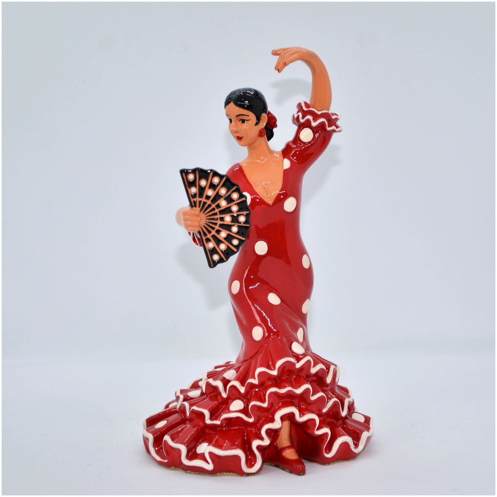 Интерьерная статуэтка, фигурка декоративная, "Вернисаж истории", испанская Танцовщица (малая), ПС, цвет, ручная роспись