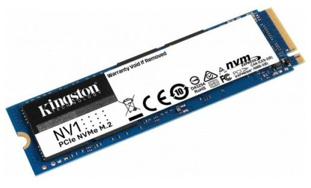 SSD M2 Kingston 10Tb NV1 Series PCI-E 30 x4 up to 21001700Mbs NVMe 240TBW 22х80mm