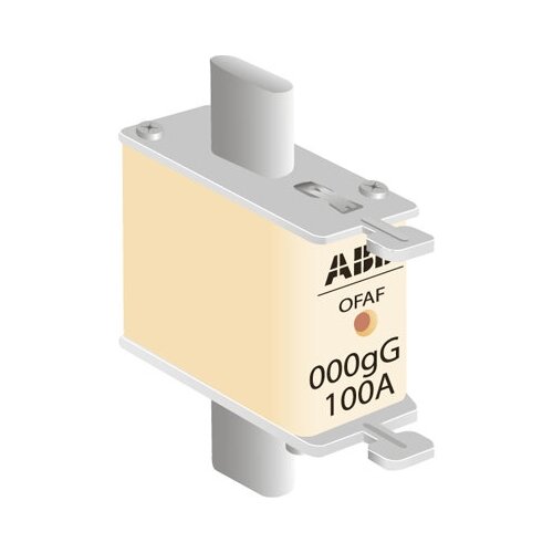 OFAF000H100 Плавкая вставка 100А, размер 000, тип gG, 500В AC ABB, 1SCA022627R1550 ofaf000h100 плавкая вставка 100а размер 000 тип gg 500в ac abb 1sca022627r1550