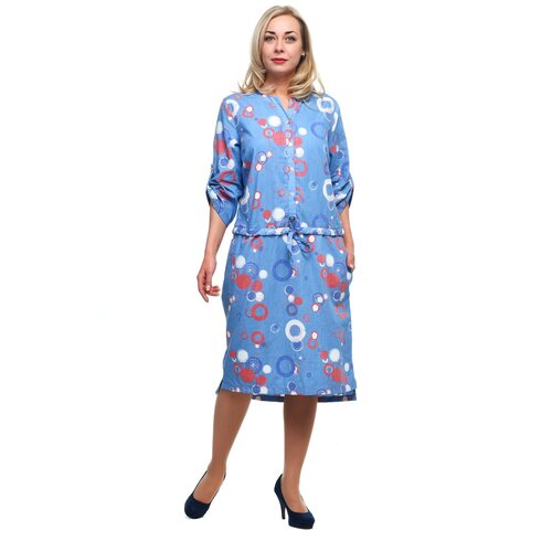 Платье Olsi, размер 62, голубой брюки olsi размер 62 голубой