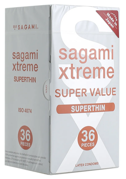 Презервативы латексные Sagami Xtreme 0.04mm 36'S
