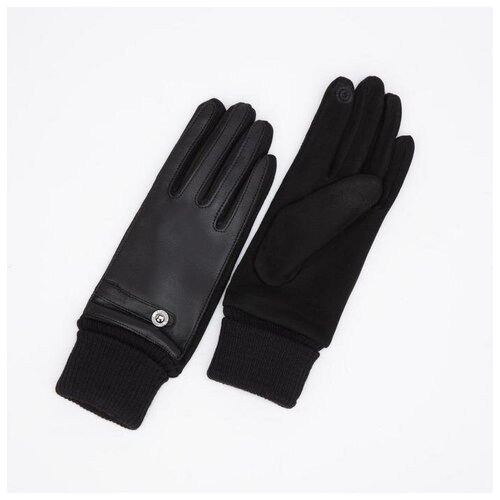 фото Перчатки женские, безразмерные, без утеплителя, цвет чёрный нет бренда