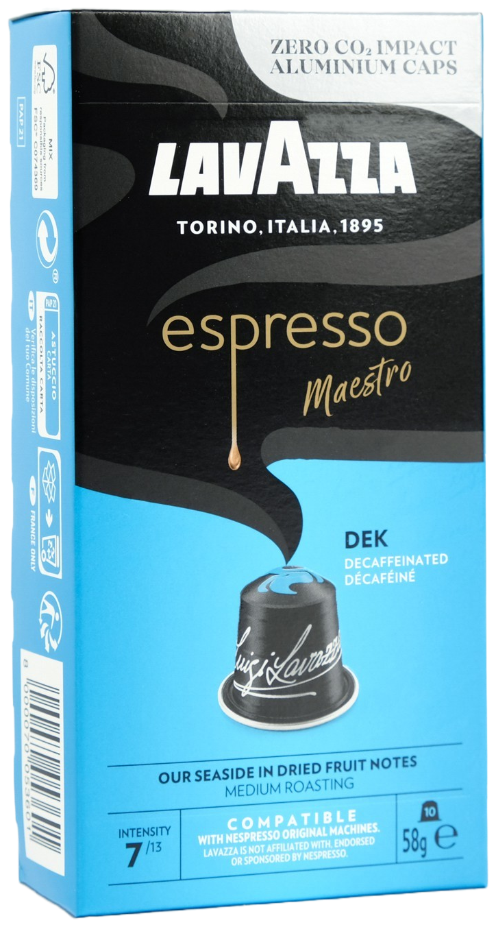 Кофе в капсулах Lavazza Espresso Maestro Dek, для Nespresso, 10 кап. в уп. - фотография № 4