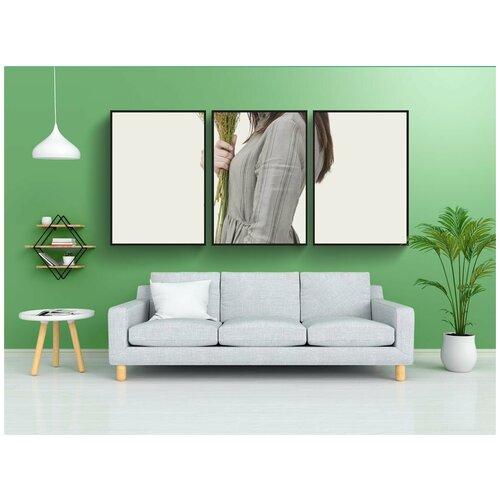 фото Набор модулных постеров для интерьера "девочка, женщина, азиатский" 60x90 см. в тубусе, без рамки lotsprints