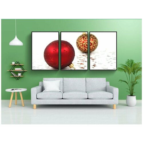 фото Набор модулных постеров для интерьера "мячи, безделушки, празднование" 60x90 см. в тубусе, без рамки lotsprints