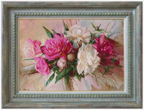 Изображение товара Набор для вышивания Золотое Руно СЖ-061 "Энергия любви", вышивка крестом, размер 25,7 на 37,5 см, мулине хлопок