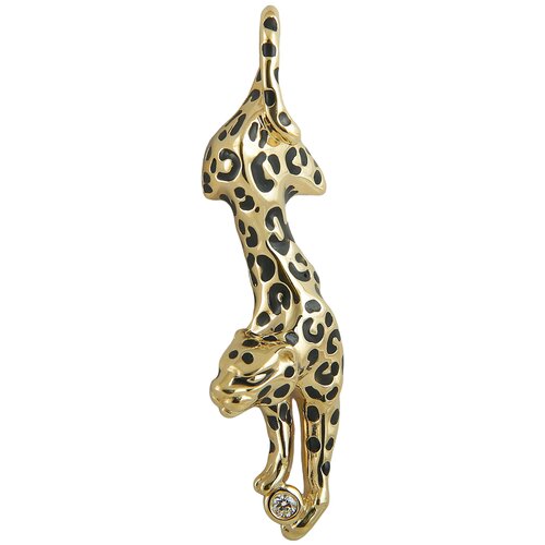 фото Кулоны альдзена золотая подвеска "леопард"