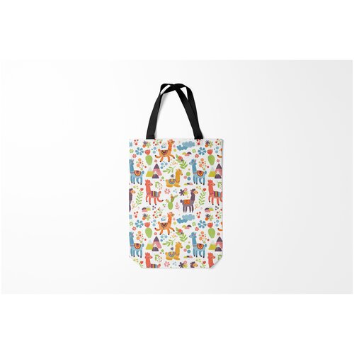 фото Сумка-шоппер / 31х42 см / звери / ламы burnettie