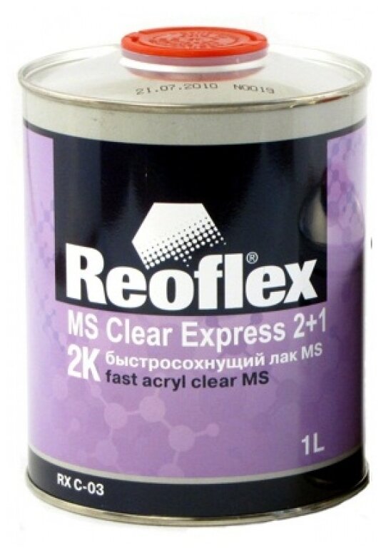 REOFLEX RX C-03 Лак Reoflex Express акриловый 2+1 1 л (без отвердителя, нужен отвердитель 204106t)