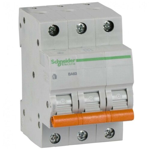 Schneider Electric Выключатель автоматический модульный 3п C 10А 4.5кА BA63 Домовой SchE 11222