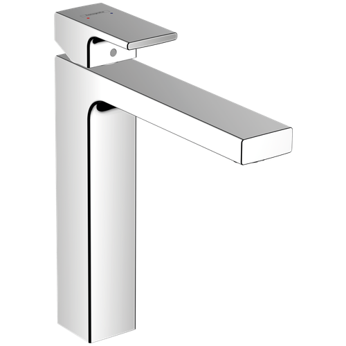 Смеситель для раковины (умывальника) hansgrohe Vernis Shape 71562 хром смеситель hansgrohe vernis shape 71578000 для раковины хром