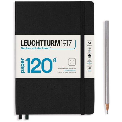 Блокнот Leuchtturm 120g Edition Medium A5 101л в точку твердая обложка Черный