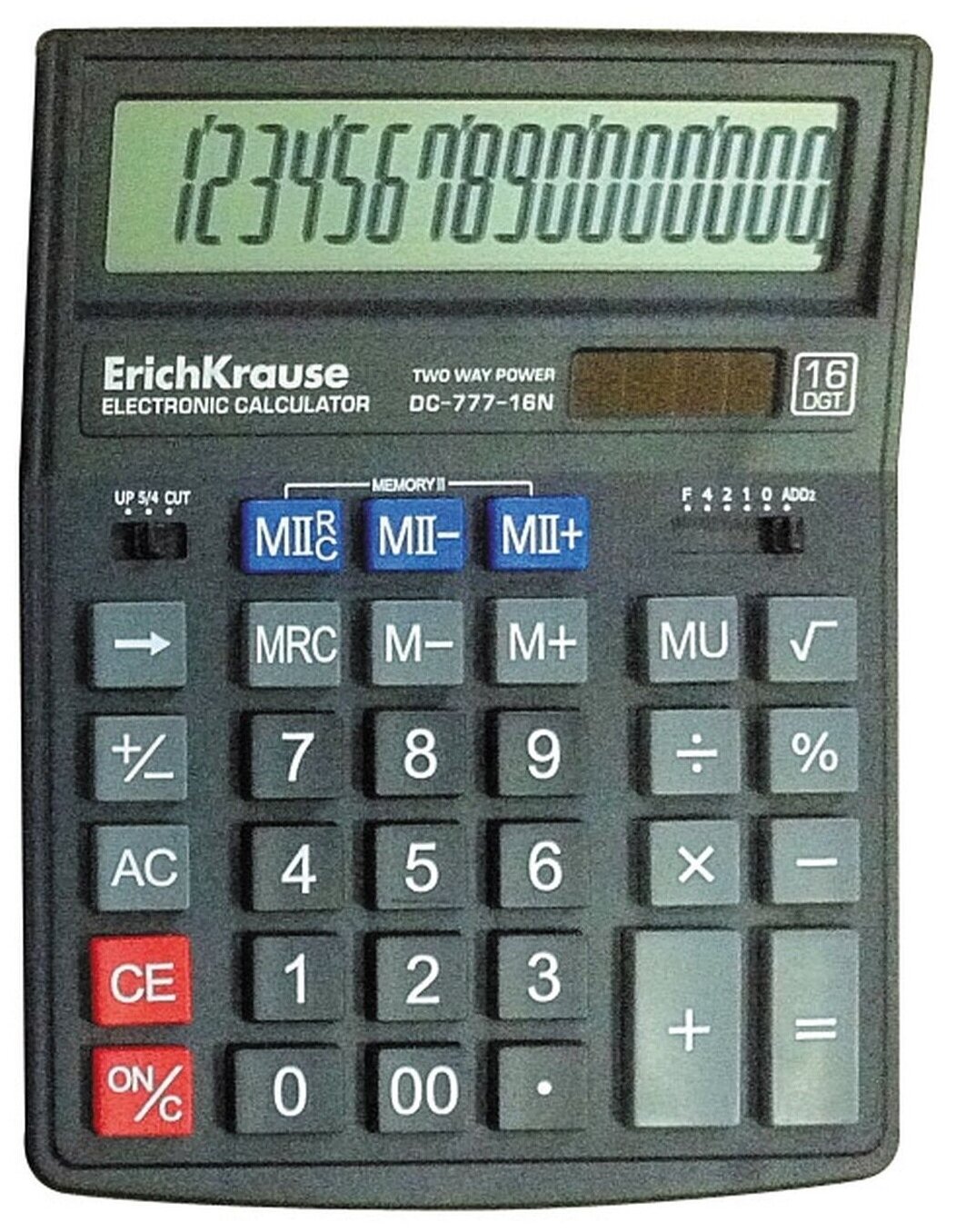 Калькулятор Erich Krause 16-разрядов DC-777-16N - фото №1