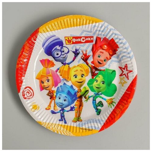 фото Тарелки "фиксики", 18 см, набор 6 шт. yandex market