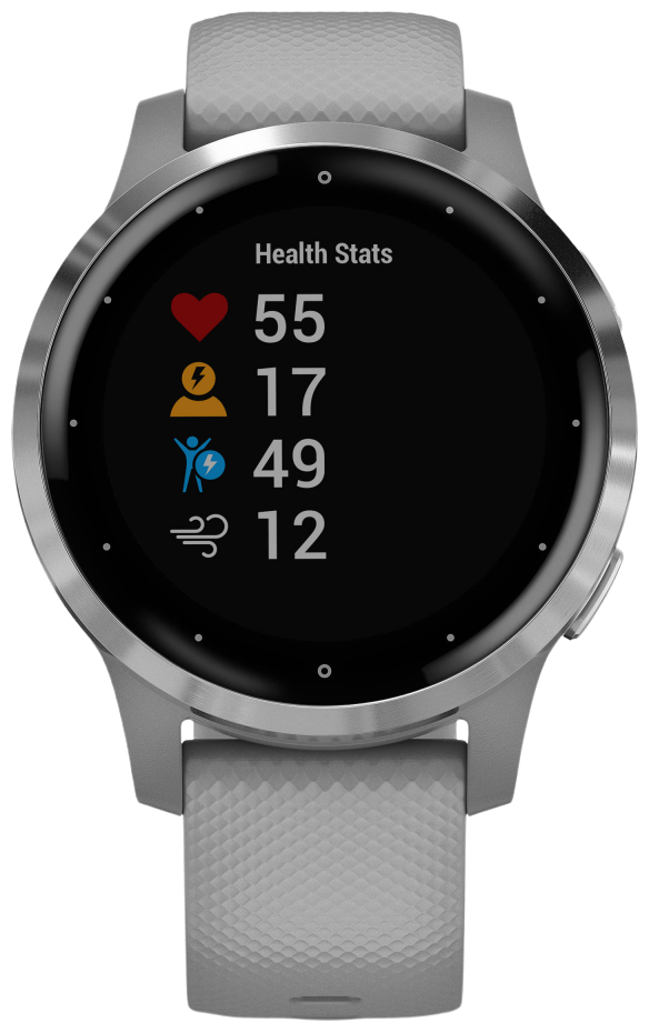 Смарт-часы GARMIN Vivoactive 4s, 40мм, 1.1", серый/серебристый / серый [010-02172-03] - фото №2