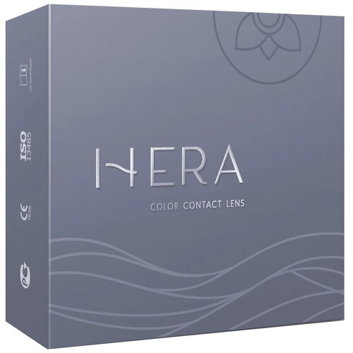Купить Hera Two-Tone Party 2 линзы В упаковке 2 штуки Цвет Blue Оптическая сила -3.5 Радиус кривизны 8.6, голубой/blue, полихема