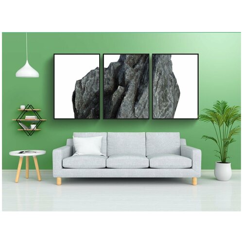 фото Набор модулных постеров для интерьера "камень, большой, пейзаж" 60x90 см. в тубусе, без рамки lotsprints