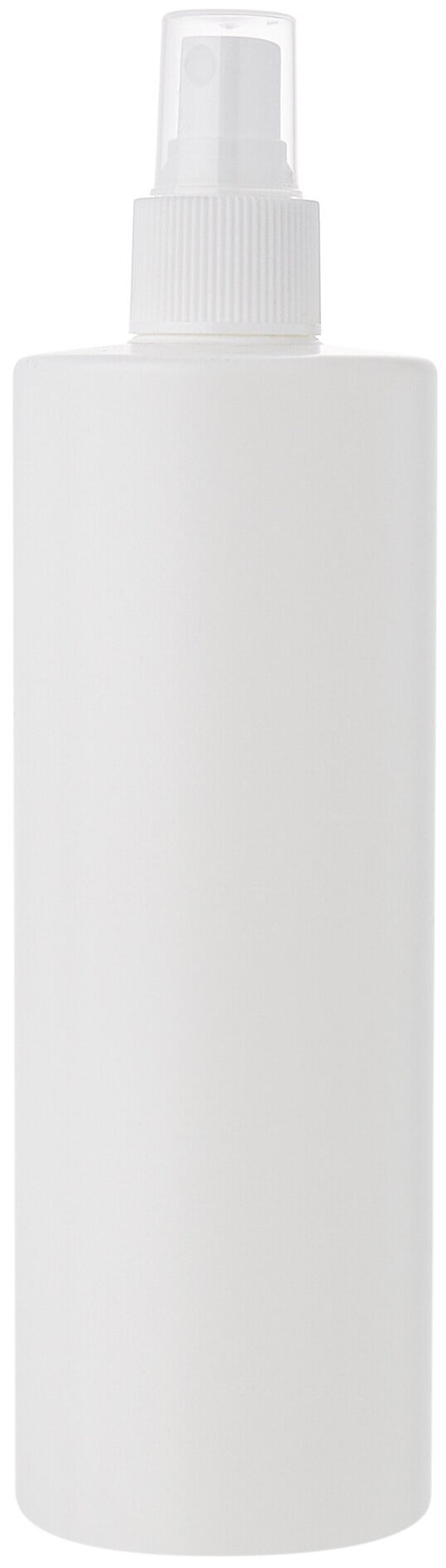 Флакон 400 мл прямоугольный белый с кнопочным распылителем для антисептика, духов, лосьона, 4 шт