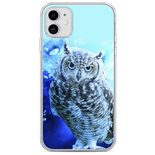 фото Силиконовый чехол "сова арт 7" на apple iphone 11 / айфон 11 case place