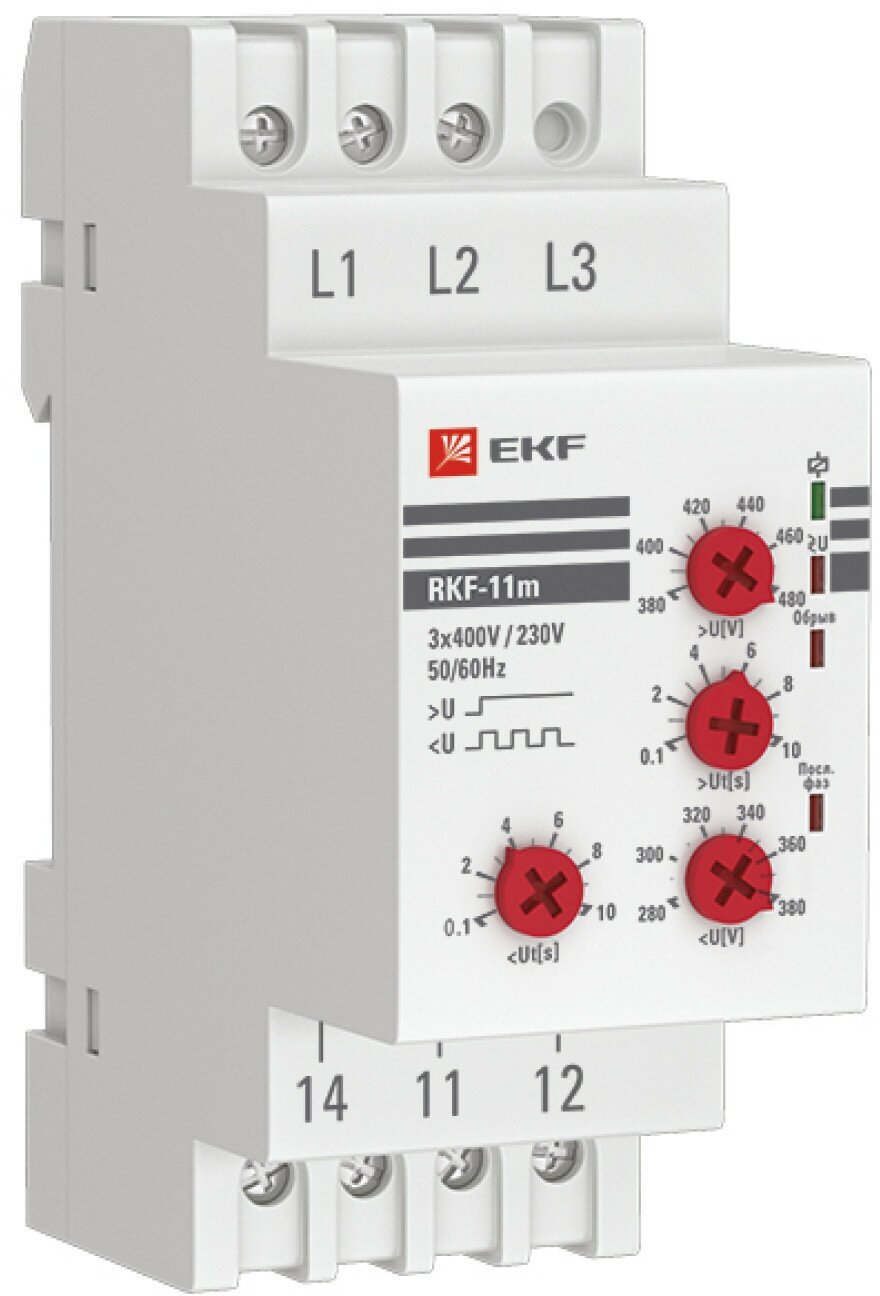 Реле контроля фаз RKF-11m EKF PROxima
