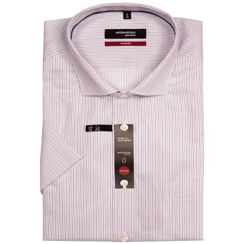 фото Рубашка seidensticker размер 46 белый/синий