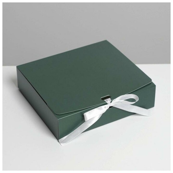 фото Коробка складная "Изумрудная", 20 х 18 х 5 см