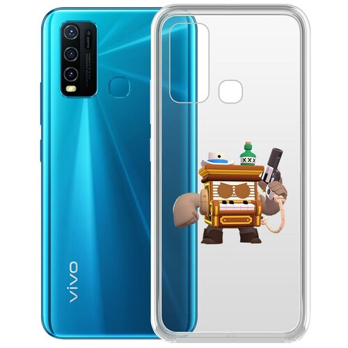 фото Чехол-накладка clear case brawl stars-8-бит из салуна для vivo y30 krutoff group