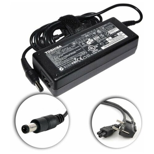 Для Toshiba SATELLITE L300-255 Зарядное устройство блок питания ноутбука (Зарядка адаптер + сетевой кабель/ шнур)