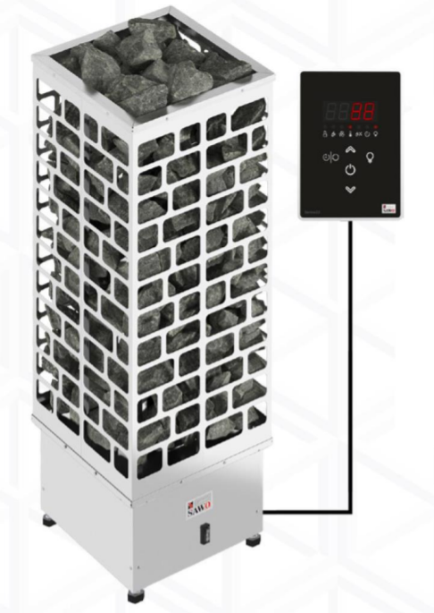 Электрическая печь SAWO Cubos CUB3-60Ni2-P 6 кВт (встроенный блок мощности, пульт покупается отдельно) - фотография № 10
