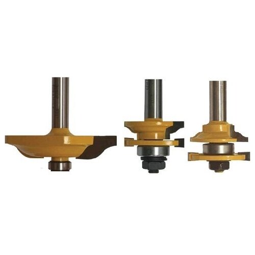 фото Набор фрез д/изгот. филенчатых изд., 3шт., хв.12мм энкор