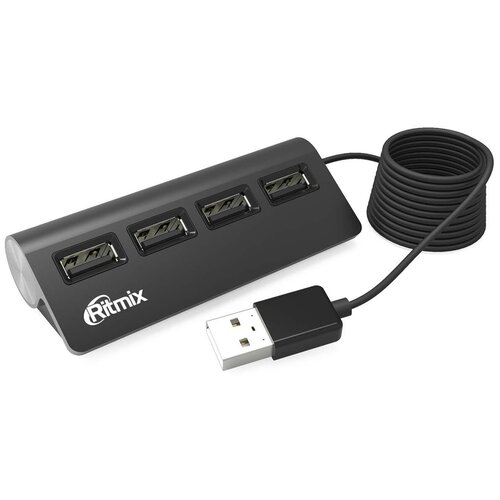 Хаб разветвитель Ritmix CR-2400 черный 127000₽
