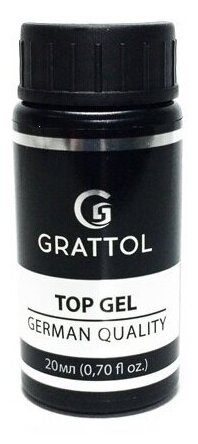 Grattol Верхнее покрытие No Wipe Top Gel UV Filter, прозрачный, 20 мл