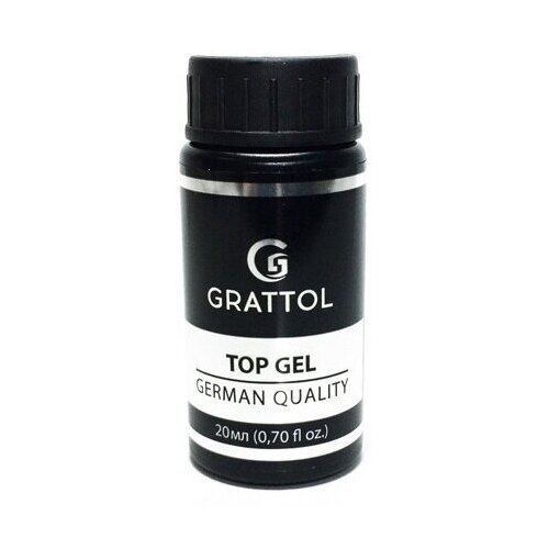 Grattol Верхнее покрытие No Wipe Top Gel UV Filter, прозрачный, 20 мл grattol no wipe uv filter top gel топ без липкого слоя 9 мл