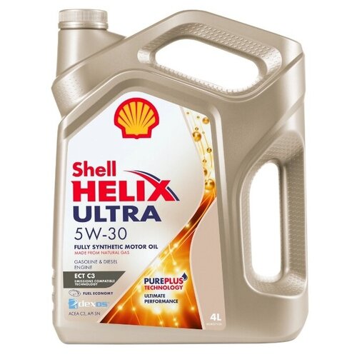 фото Масло моторное shell helix ultra ect c3 5w30 4 л